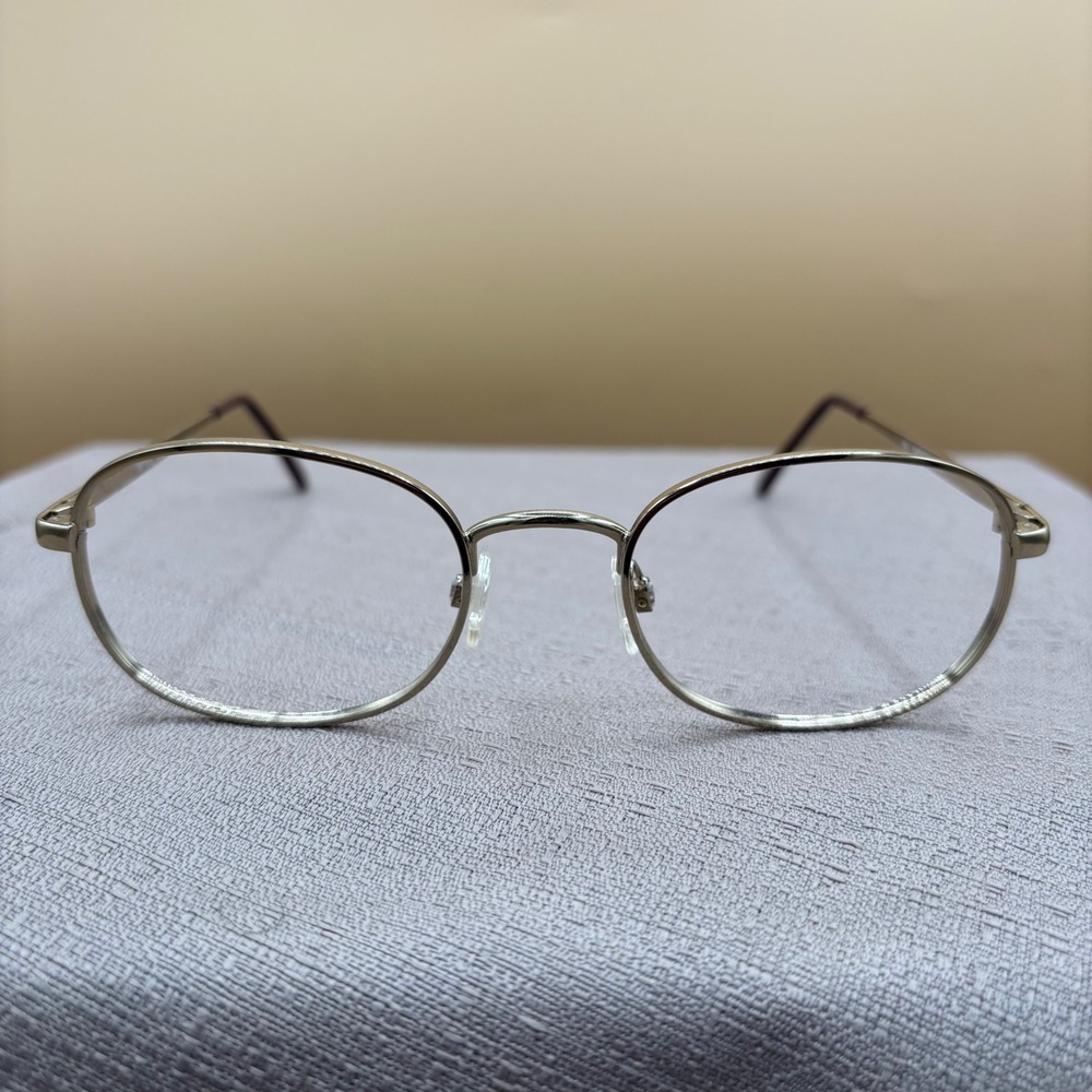 ArtCraft USA WF674 Silver Oval Eyeglass Frames Z87 53-21 145 Vintage